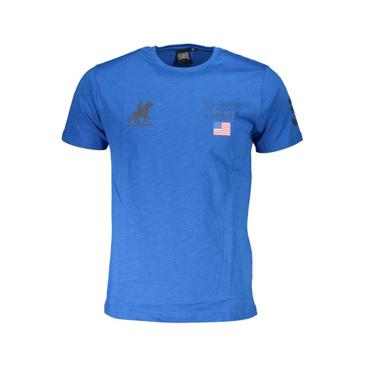 U.S. Grand Polo Blue Cotton T-Shirt