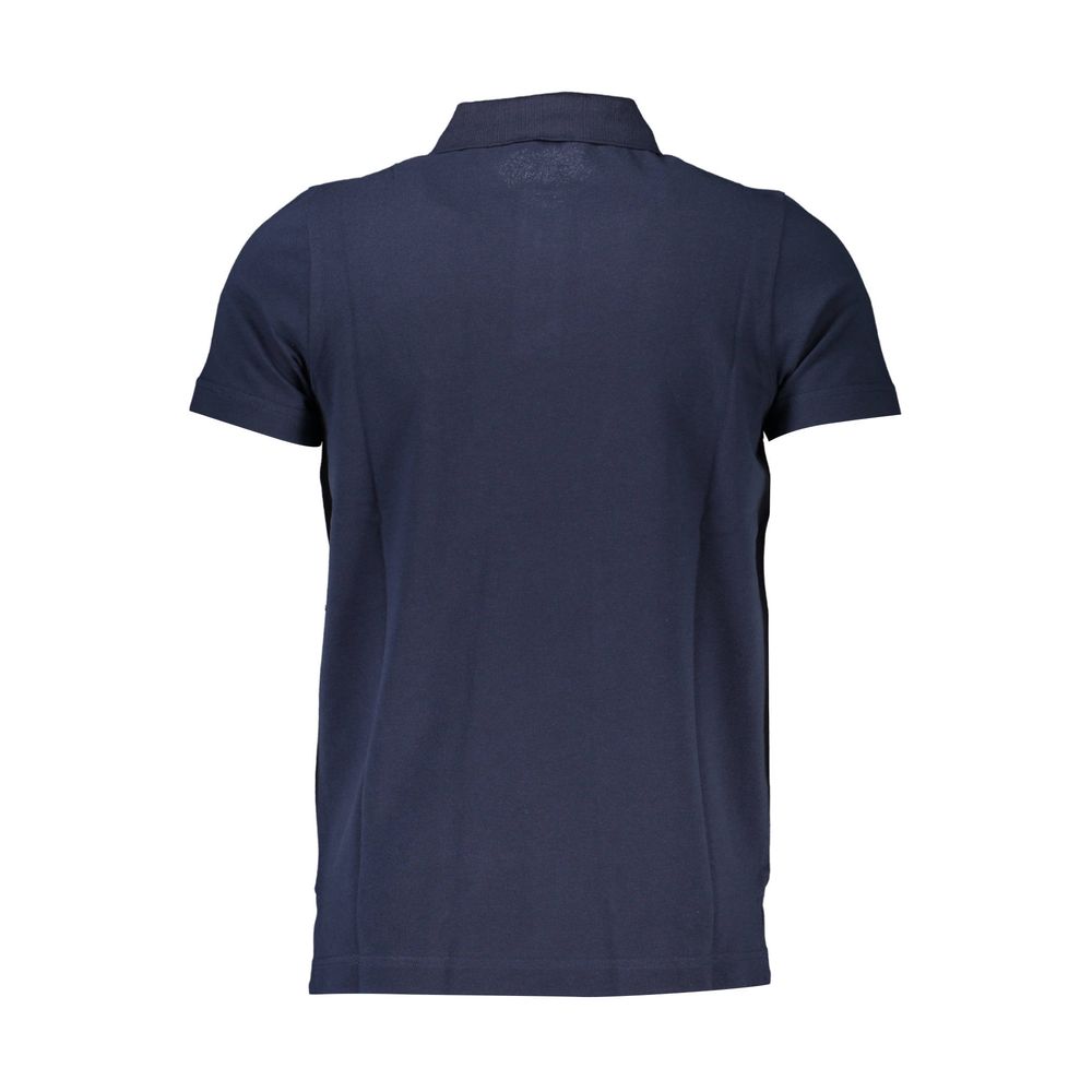 Cavalli Class Blue Cotton Polo Shirt