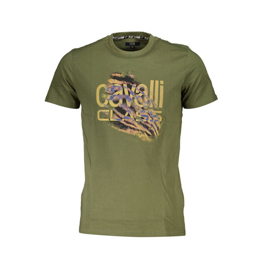 Cavalli Class Zelena bombažna majica