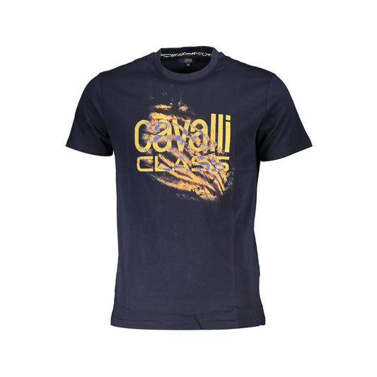 Cavalli Class Modra bombažna majica