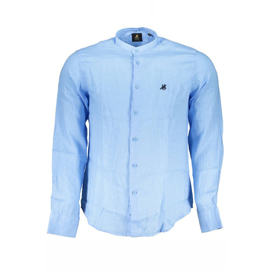 U.S. Grand Polo Blue Linen Shirt