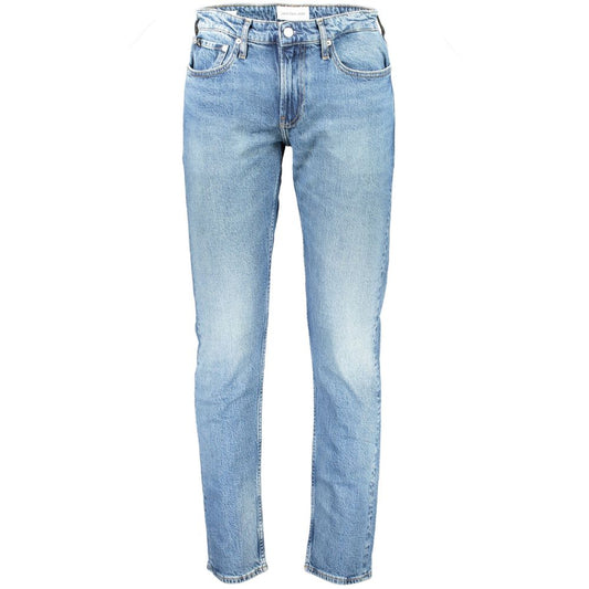Calvin Klein Blue Cotton Jeans & Pant