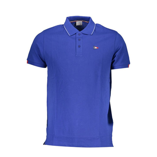Scuola Nautica Blue Cotton Polo Shirt