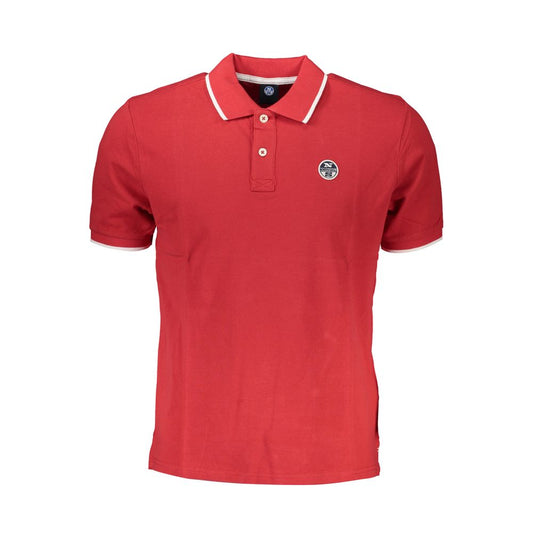 North Sails Red Cotton Polo Shirt