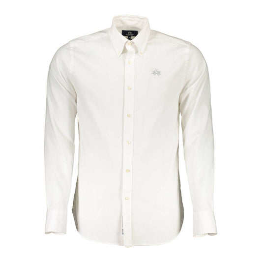 La Martina White Cotton Shirt