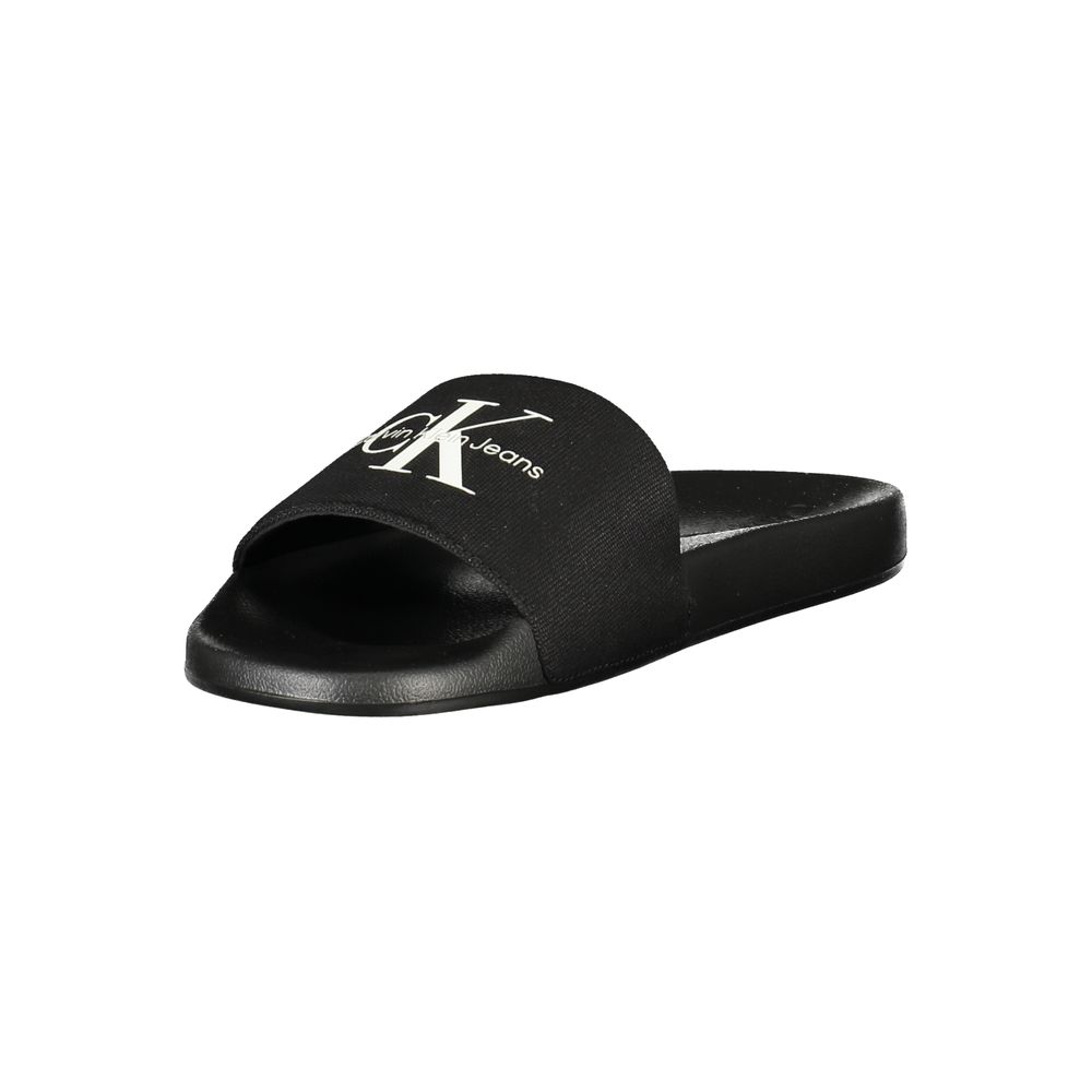Calvin Klein Black Polyester Sandal