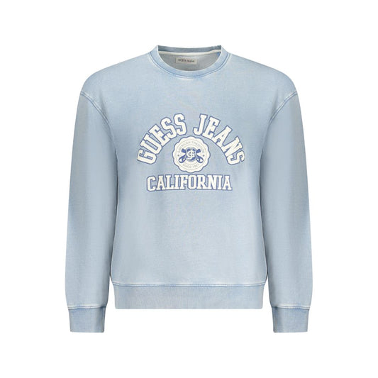 Guess Jeans Blue Cotton Sweater