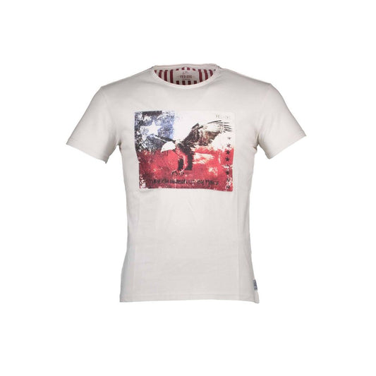 Yes Zee White Cotton T-Shirt