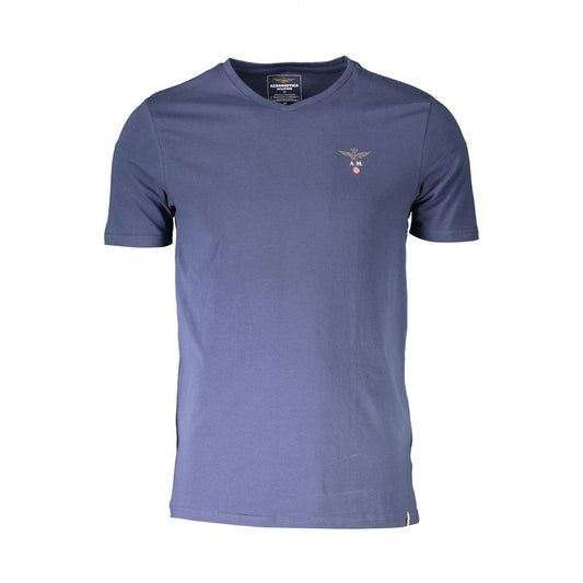 Aeronautica Militare Modra bombažna majica