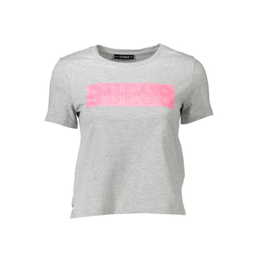 Guess Jeans Gray Cotton Tops & T-Shirt