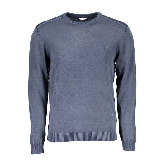 Guess Jeans Blue Cotton Sweater