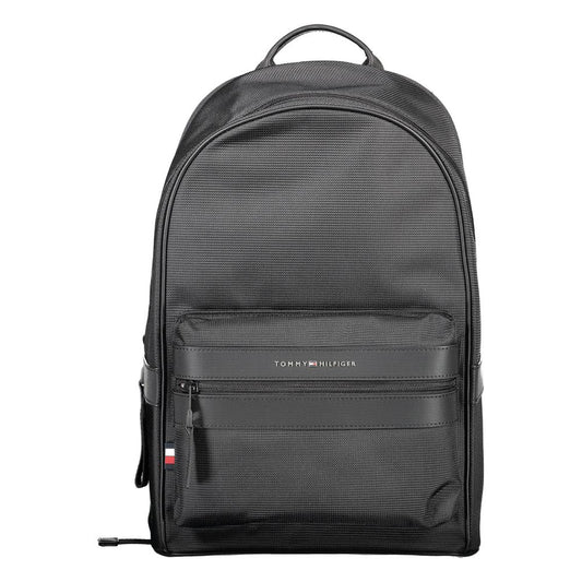 Tommy Hilfiger Black Polyester Backpack