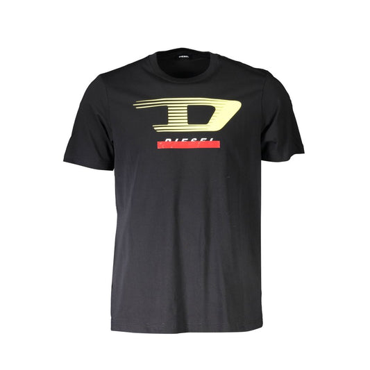 Diesel Black Cotton T-Shirt