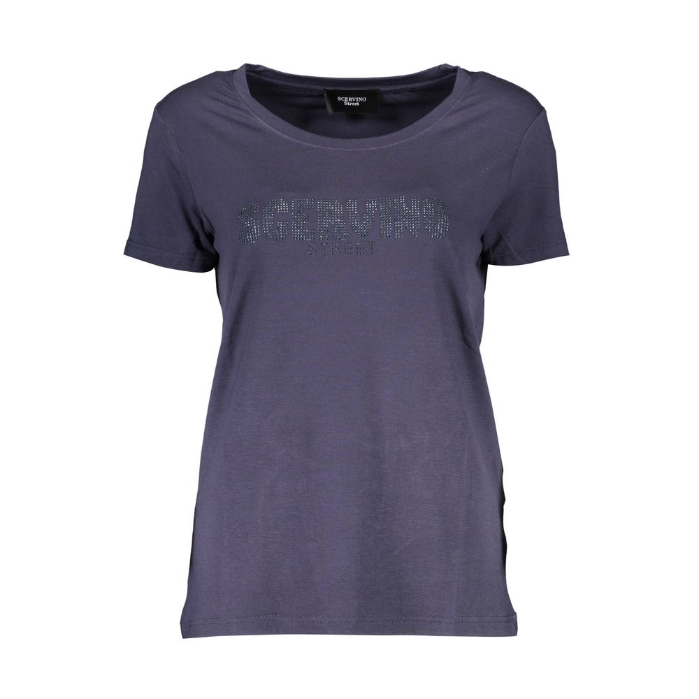Scervino Street Blue Elastane Tops & T-Shirt