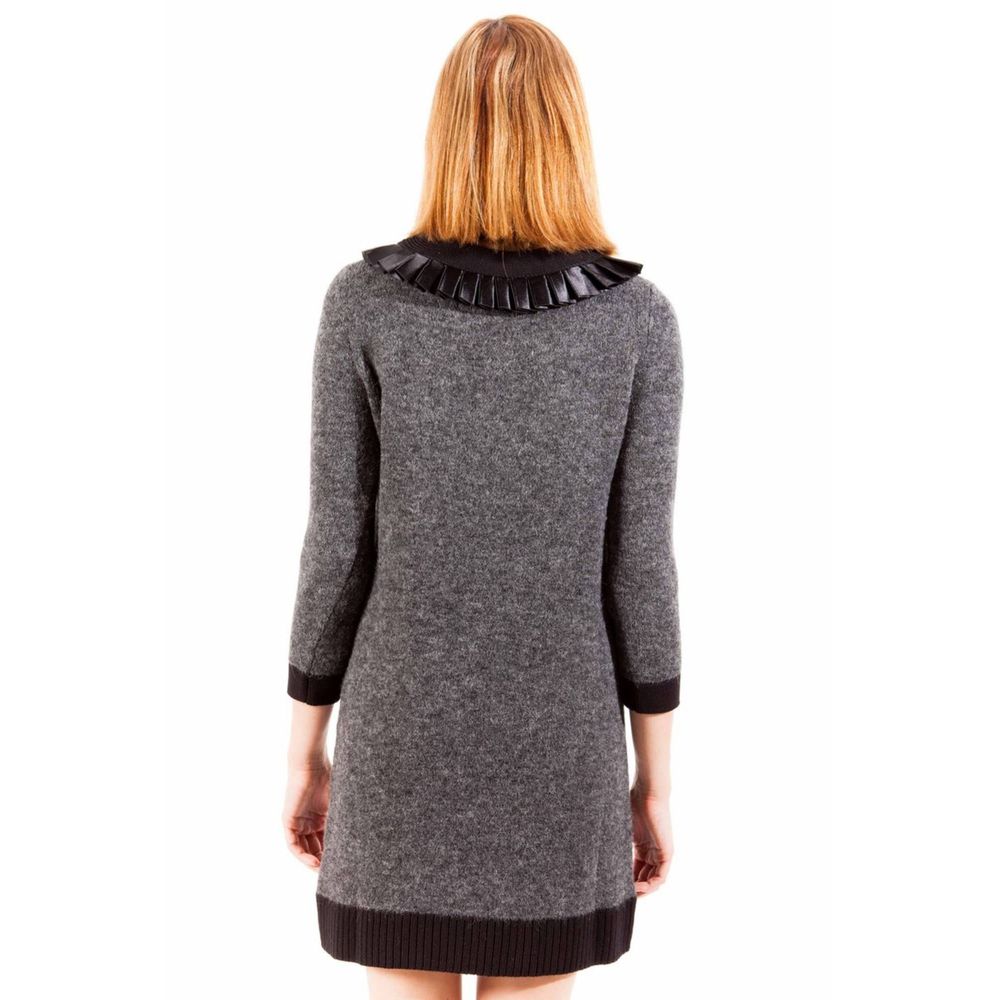 Love Moschino Gray Wool Dress