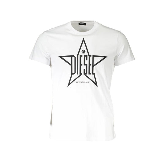 Diesel White Cotton T-Shirt