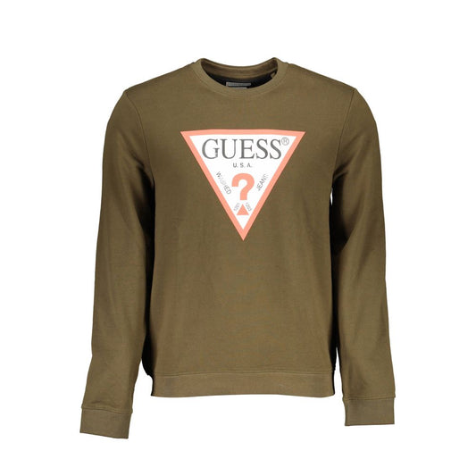 Guess Jeans Green Cotton Sweater