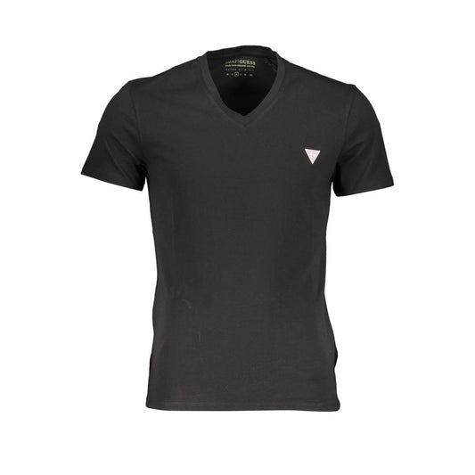 Guess Jeans Black Cotton T-Shirt