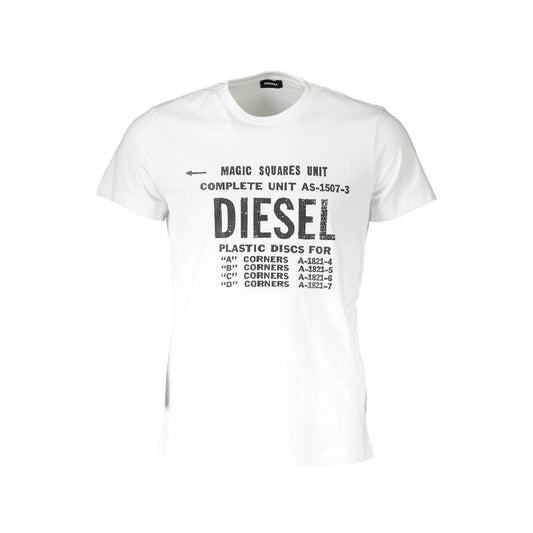 Diesel White Cotton T-Shirt