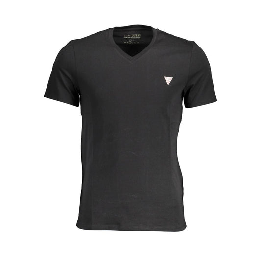 Guess Jeans Black Cotton T-Shirt