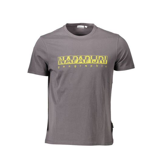 Napapijri Gray Cotton T-Shirt
