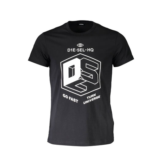 Diesel Black Cotton T-Shirt