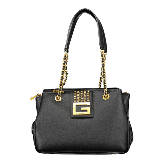 Guess Jeans Black Polyethylene Handbag