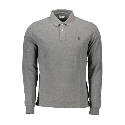 U.S. POLO ASSN. Gray Cotton Polo Shirt