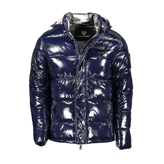 Plein Sport Blue Polyester Jacket
