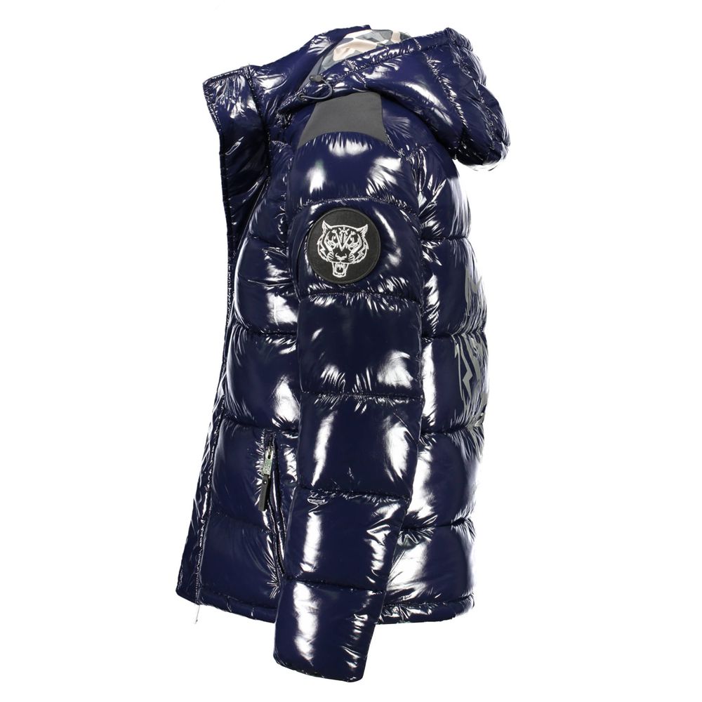 Plein Sport Blue Polyester Jacket