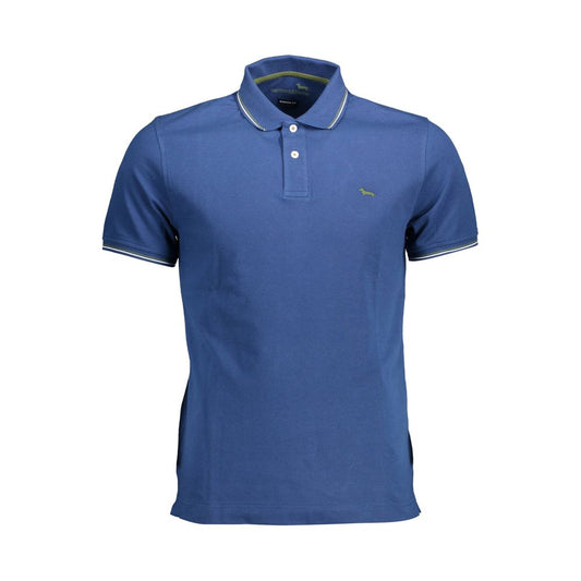 Harmont & Blaine Blue Cotton Polo Shirt