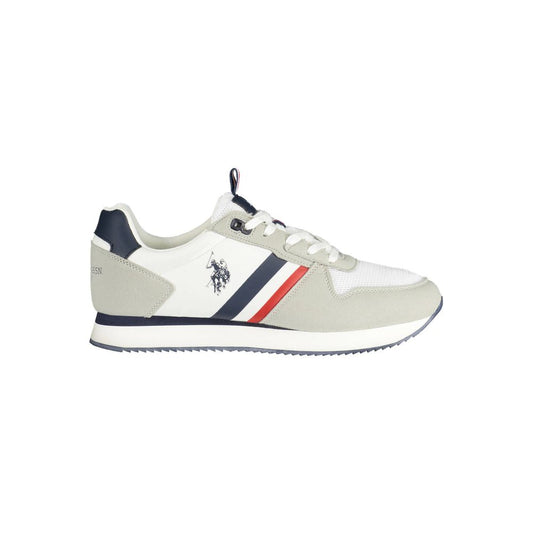 U.S. POLO ASSN. White Polyester Sneaker