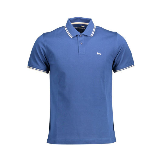 Bombažna polo majica Harmont & Blaine Blue
