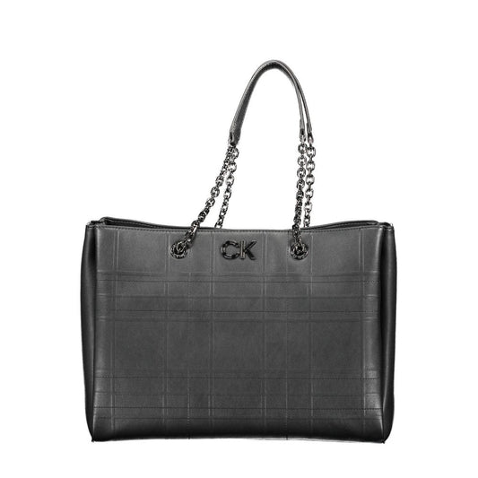 Calvin Klein Črna poliestrska torbica