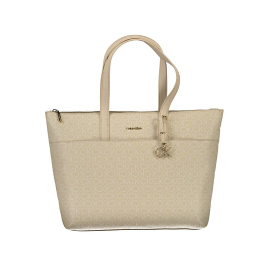 Calvin Klein Beige Polyethylene Handbag
