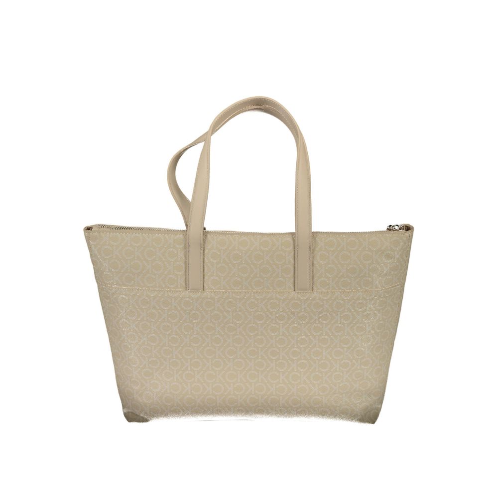 Calvin Klein Beige Polyethylene Handbag