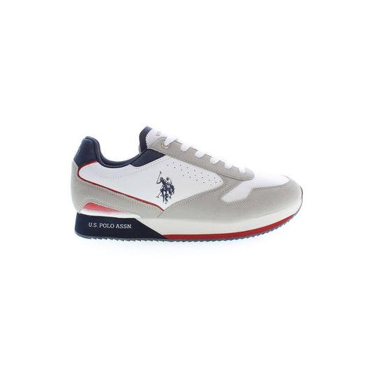 U.S. POLO ASSN. White Polyester Sneaker
