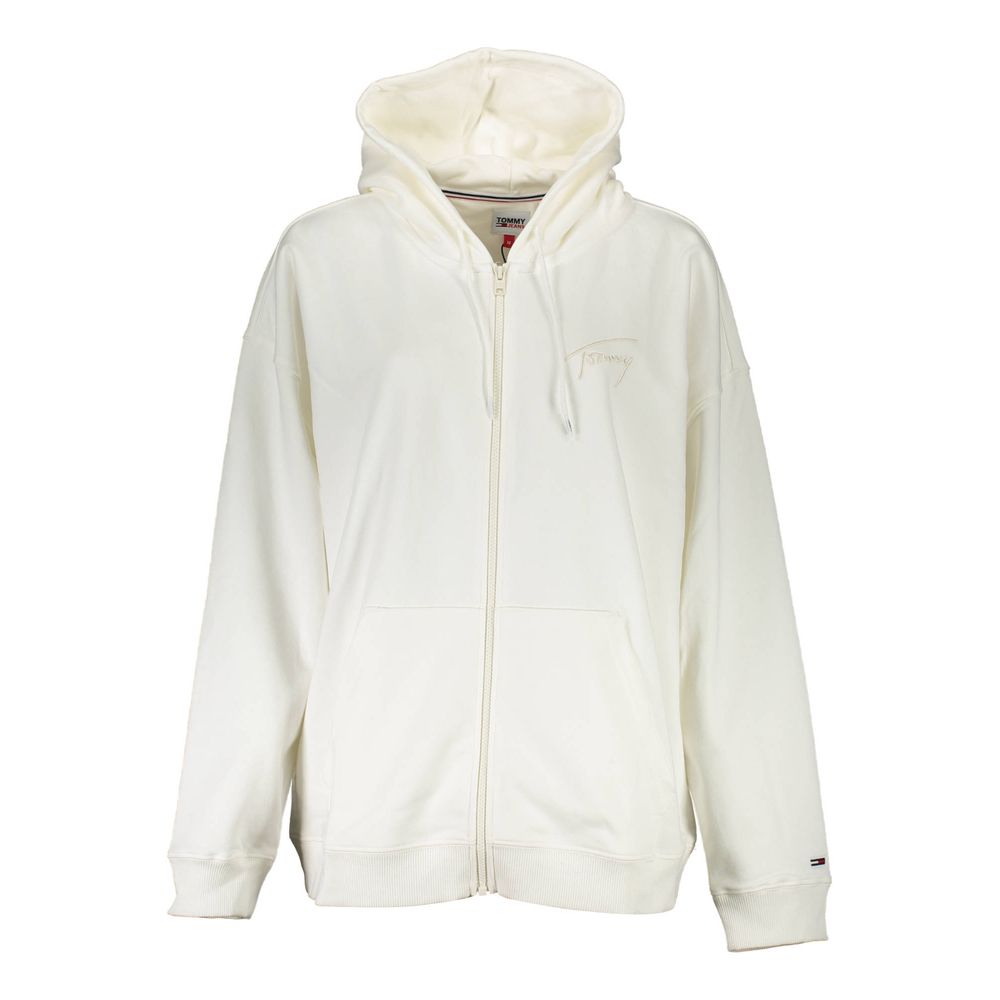 Tommy Hilfiger White Cotton Sweater