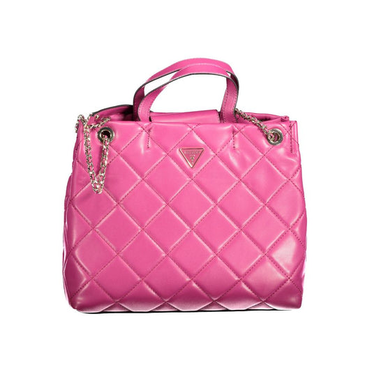 Guess Jeans Pink Polyethylene Handbag