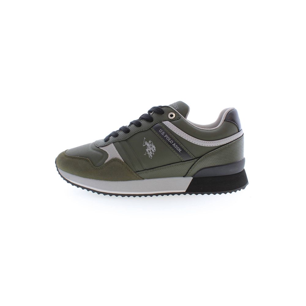 U.S. POLO ASSN. Green Polyester Sneaker