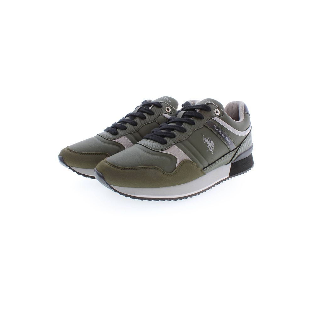 U.S. POLO ASSN. Green Polyester Sneaker