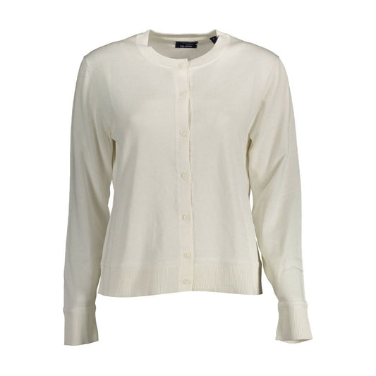Gant White Cotton Sweater