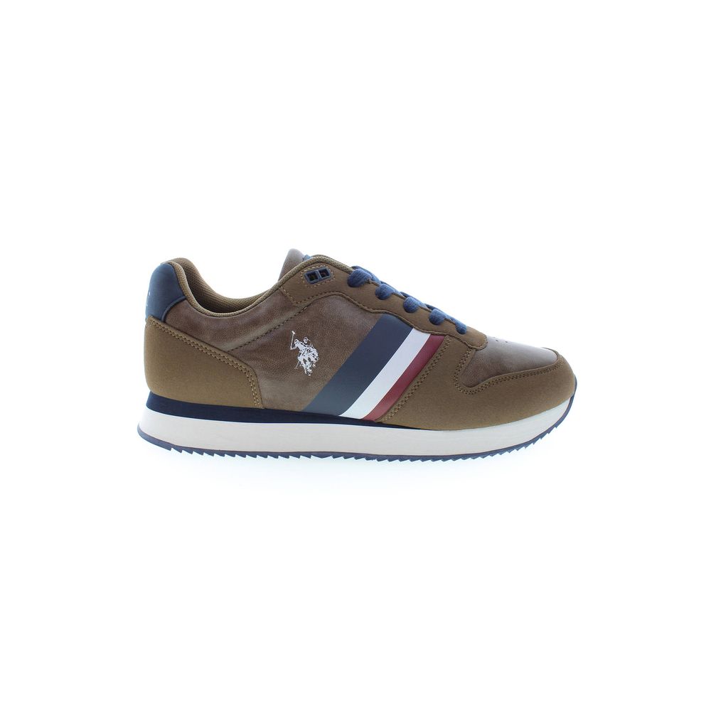 U.S. POLO ASSN. Brown Polyester Sneaker