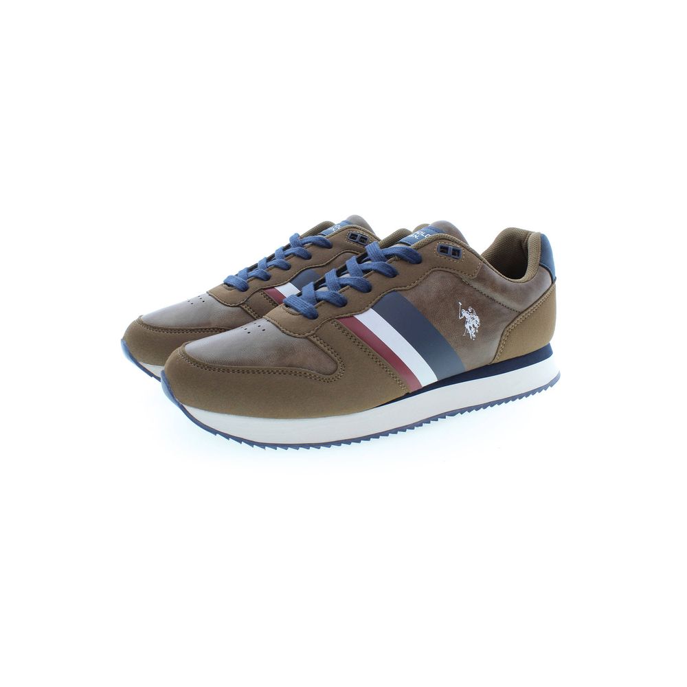 U.S. POLO ASSN. Brown Polyester Sneaker