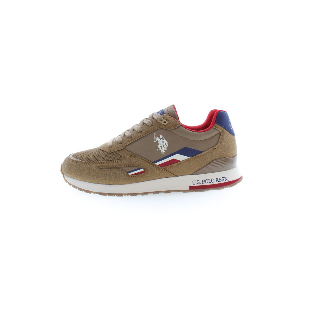 U.S. POLO ASSN. Brown Polyester Sneaker