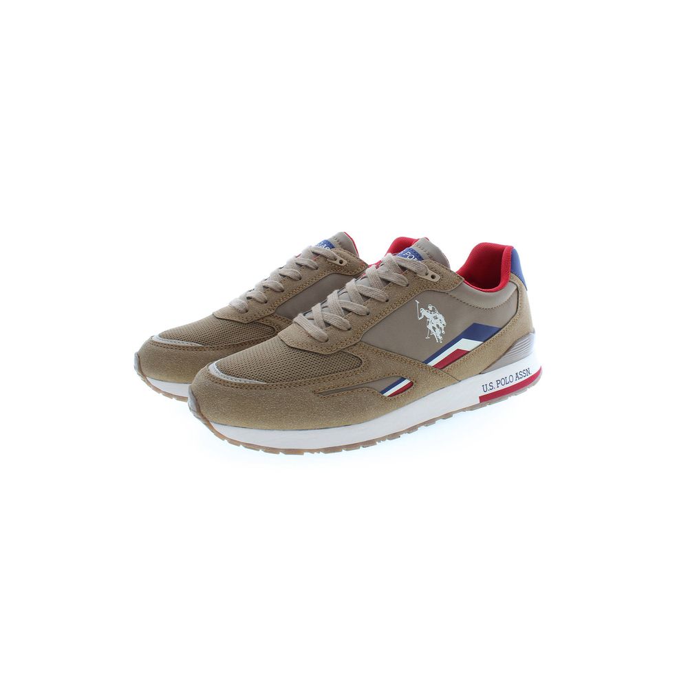 U.S. POLO ASSN. Brown Polyester Sneaker