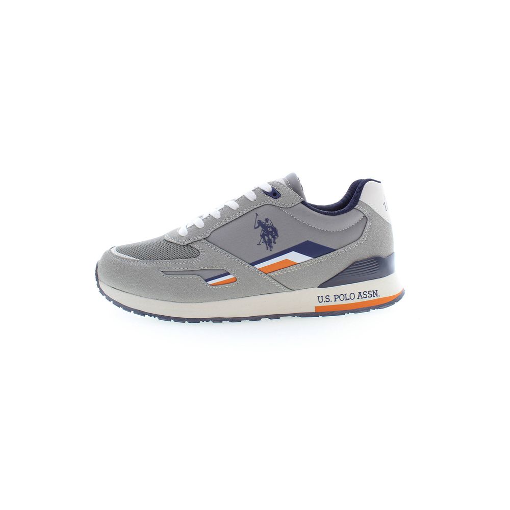U.S. POLO ASSN. Gray Polyester Sneaker