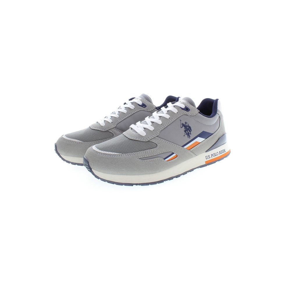 U.S. POLO ASSN. Gray Polyester Sneaker