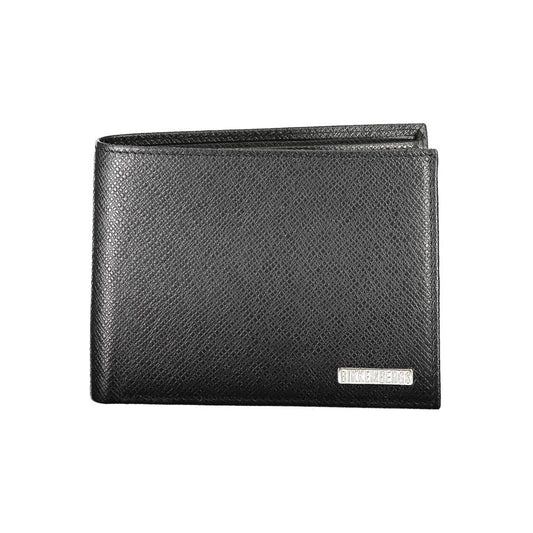 Bikkembergs Black Leather Wallet