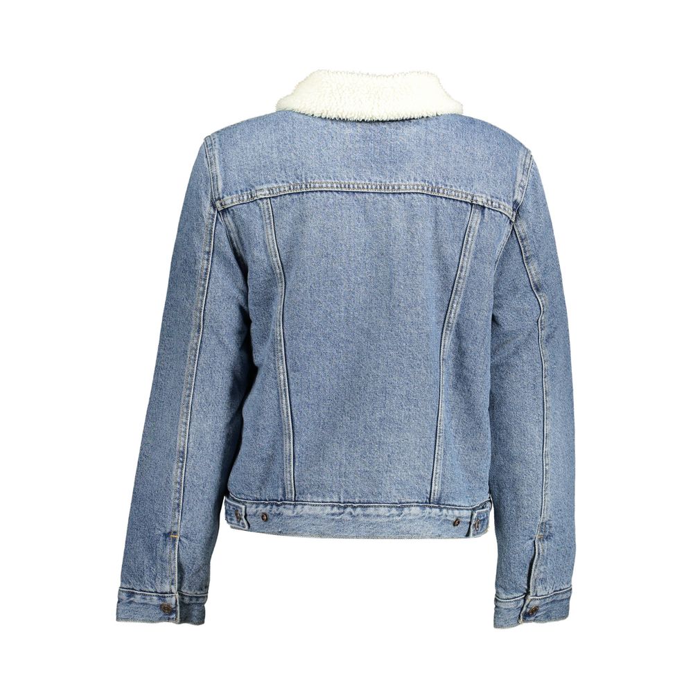 Levi's Blue Cotton Jackets & Coat